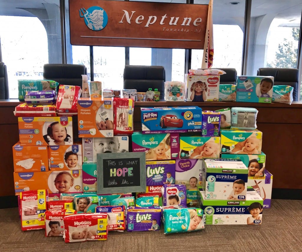 2018 Diaper Drive with Committeman Lane Neptune Township